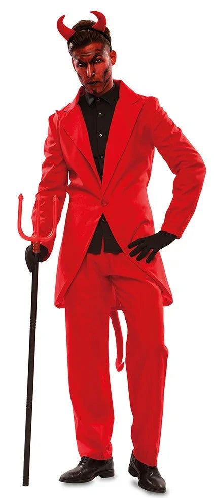 Disfraz de Diablo Elegante con Traje para Hombre Demonios EuroCarnavales