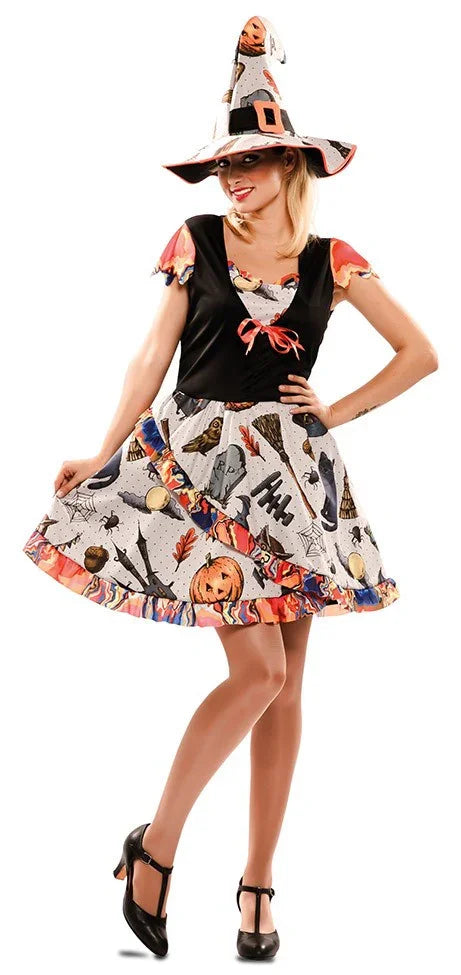 Disfraz de Bruja Divertida para Mujer Brujas EuroCarnavales