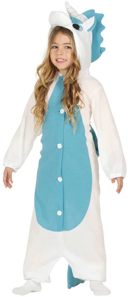 Disfraz de Unicornio Azul Pijama para Niña Unicornio Guirca