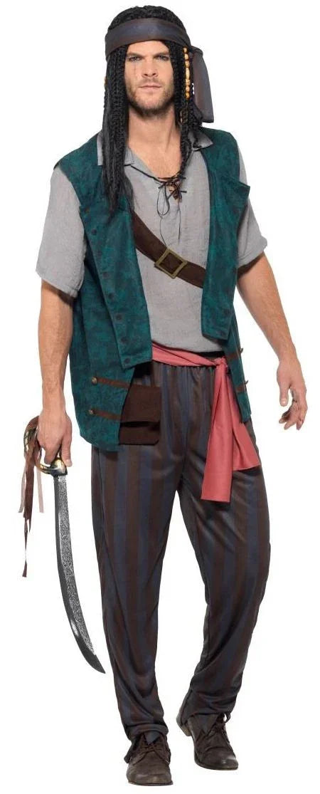 Disfraz de Pirata Salvaje para Hombre Pirata Smiffys