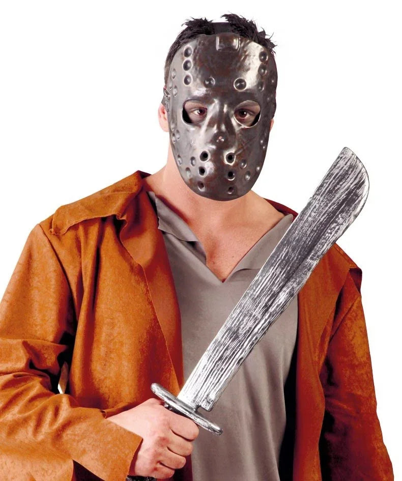 Máscara de Jason con Machete Complementos Halloween Guirca