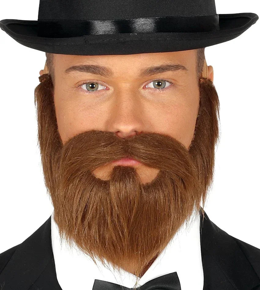 Barba Castaña con Bigote Barbas y Bigotes Guirca