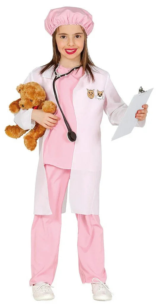 Disfraz de Veterinaria para Niña Enfermera y Médico Guirca