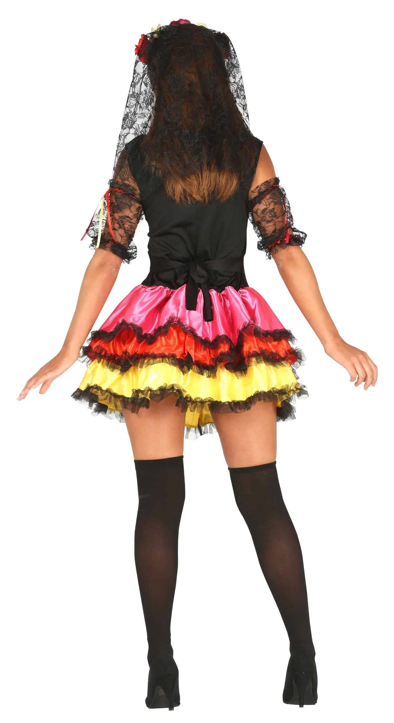 Disfraz de Catrina Colorida para Mujer Catrina Guirca