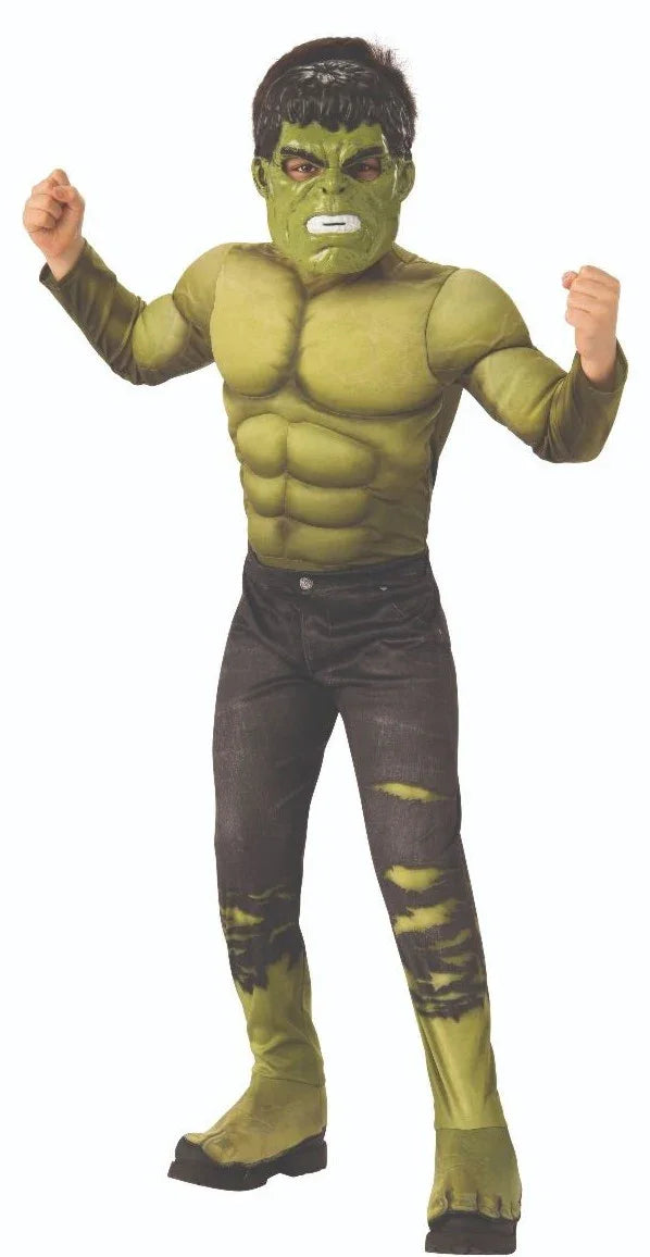 Disfraz de Hulk Musculoso Endgame para Niño Hulk Rubies