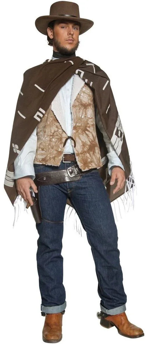 Disfraz de Clint Eastwood Premium para Hombre Vaquero Smiffys