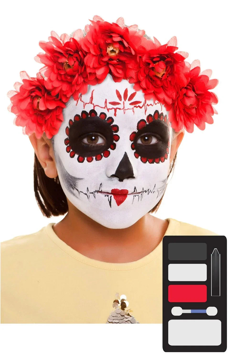 Kit de Maquillaje de Catrina Infantil Catrina Viving