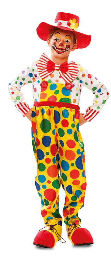 Disfraz de Payaso con Lunares para Niño Payaso EuroCarnavales