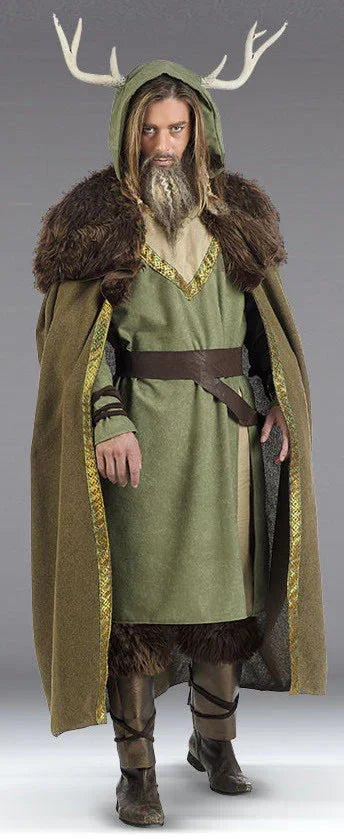 Disfraz de Druida del Bosque Premium para Hombre Hechiceras y Brujos Medievales Limit Sport