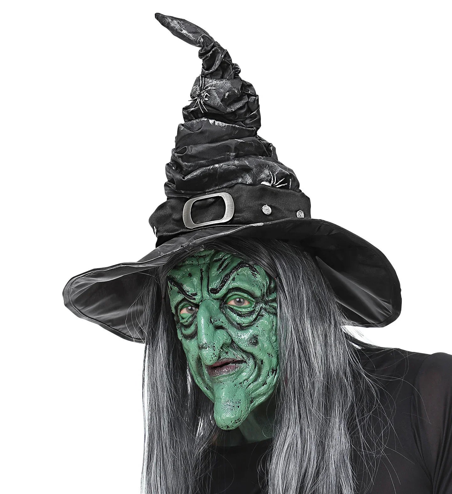 Sombrero de Bruja con Arañas Efecto Envejecido Brujas Widmann