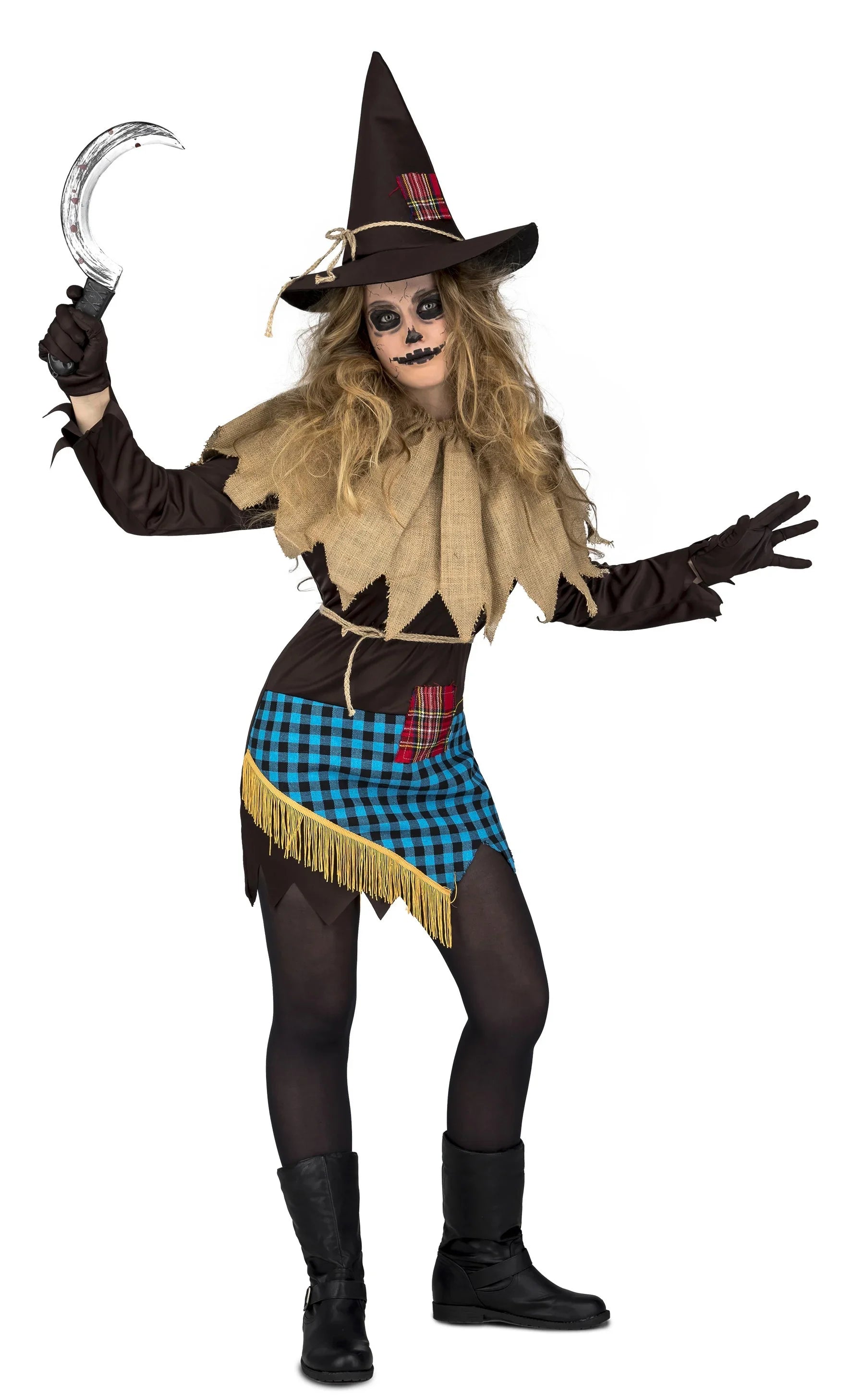 Disfraz de Espantapájaros Diabólico para Mujer Disfraces Halloween Viving