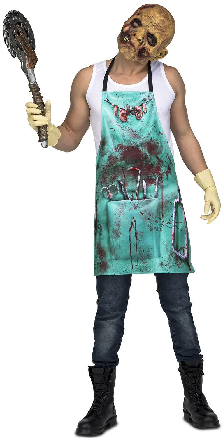 Delantal de Cirujano Asesino Accesorios Halloween Viving