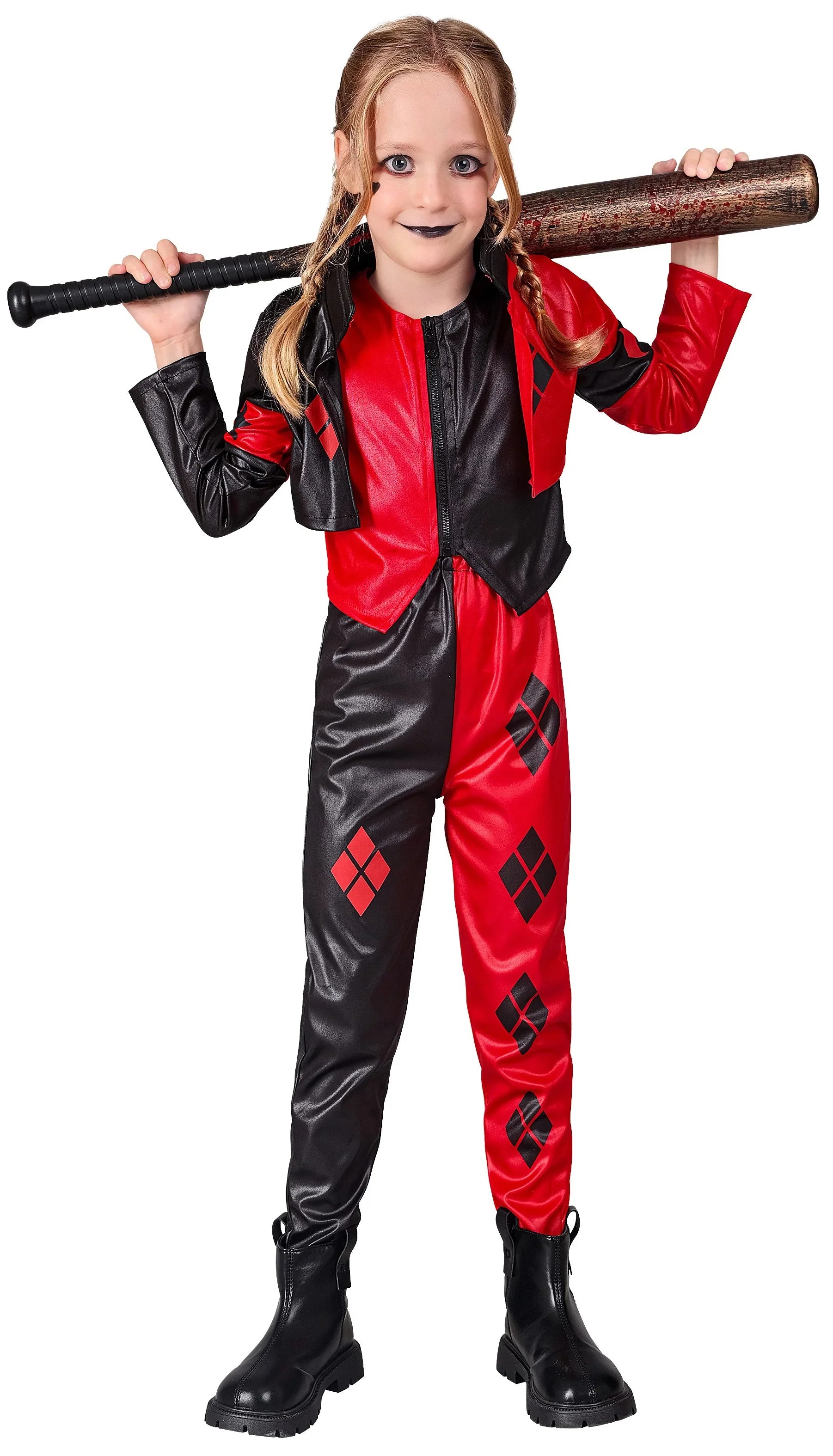 Disfraz de Harley Villana Malvada para Niña Harley Quinn Widmann