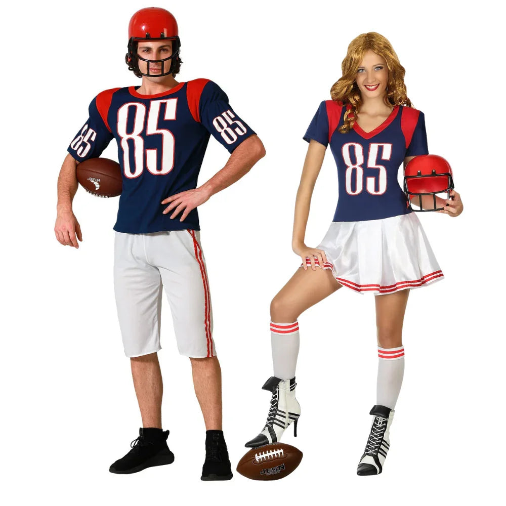 Disfraces en Pareja de Jugadores de Fútbol Americano Jugadores de Rugby Disfraces Simon