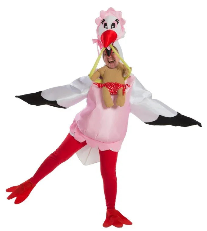 Disfraz de Cigüeña con Bebé para Mujer Disfraces Originales Nines