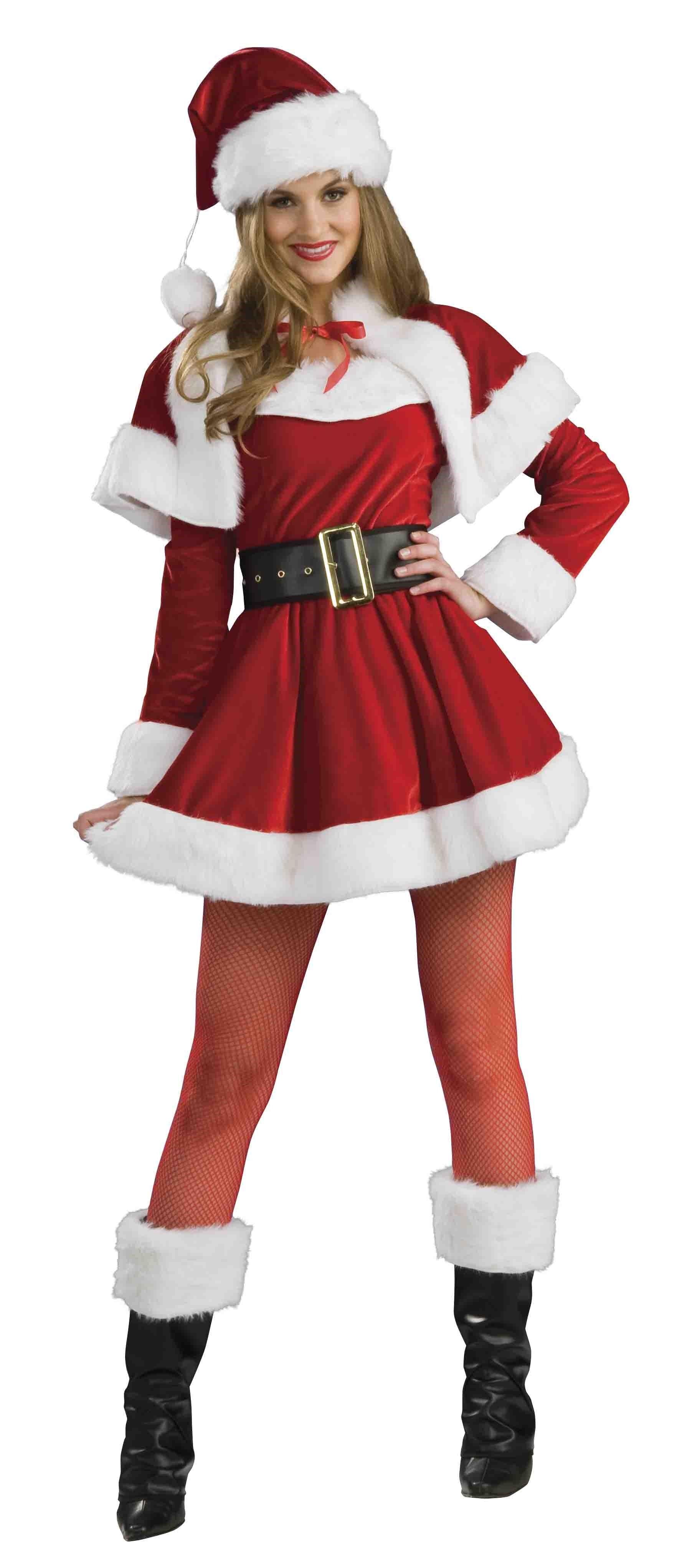 Disfraz de Mamá Noel Premium con Capa para Mujer Papa Noel y Mama Noel Rubies