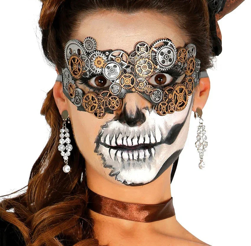 Antifaz Steampunk de Látex con Engranajes Steampunk Guirca