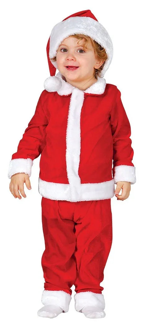 Disfraz de Papá Noel Divertido para Bebé Papa Noel y Mama Noel Guirca