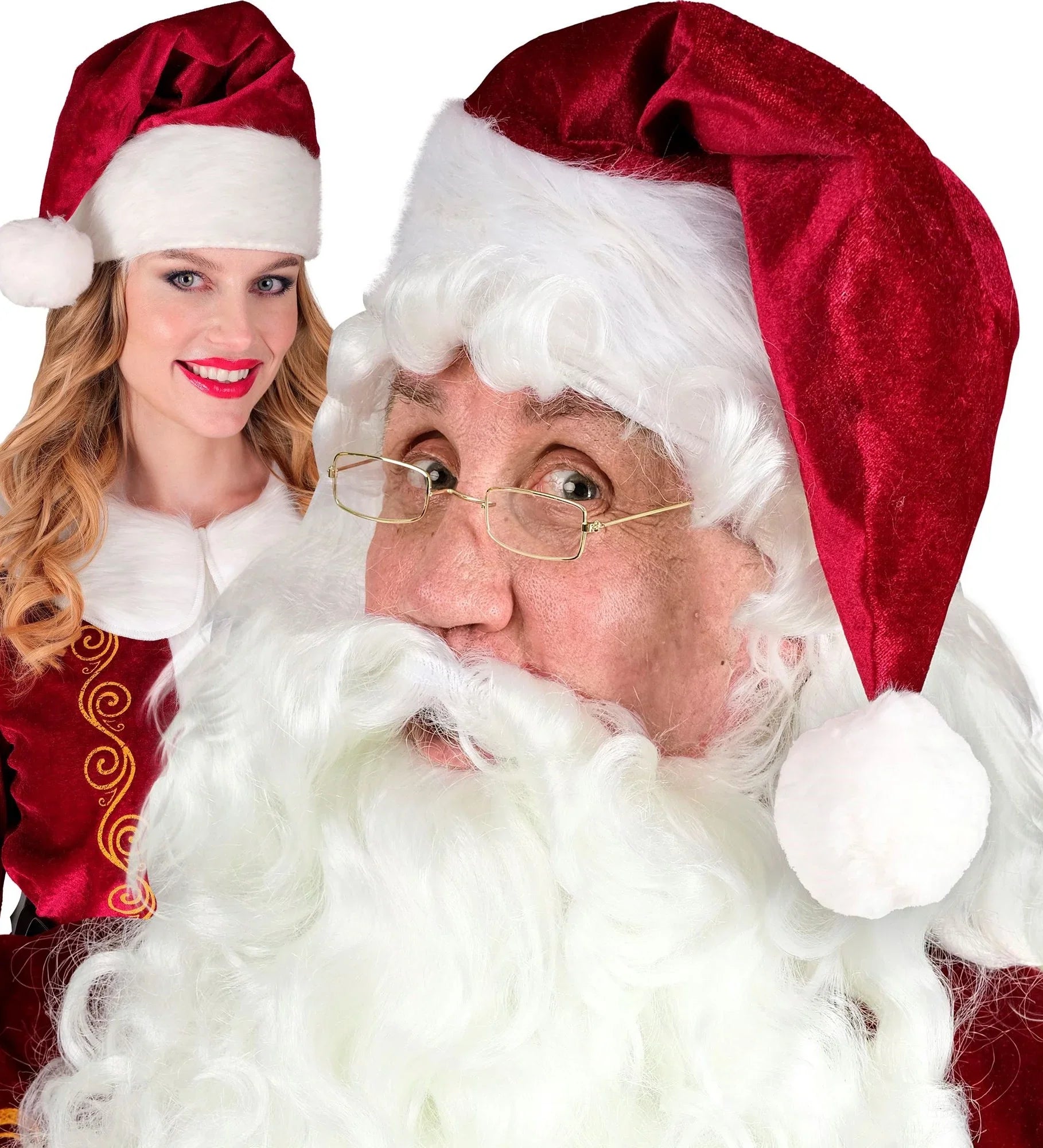 Gorro de Papá Noel de Terciopelo para Adulto Gorros de Papá Noel Widmann