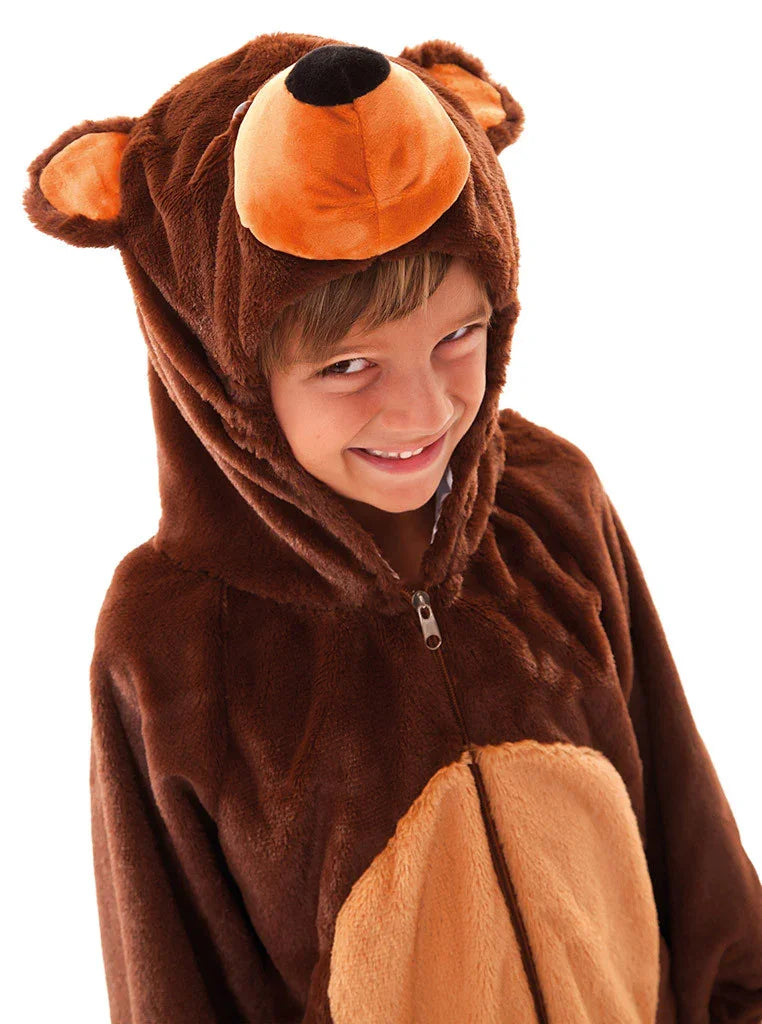 Disfraz de Oso Pardo de Peluche Infantil Oso Pardo, Panda y Polar EuroCarnavales
