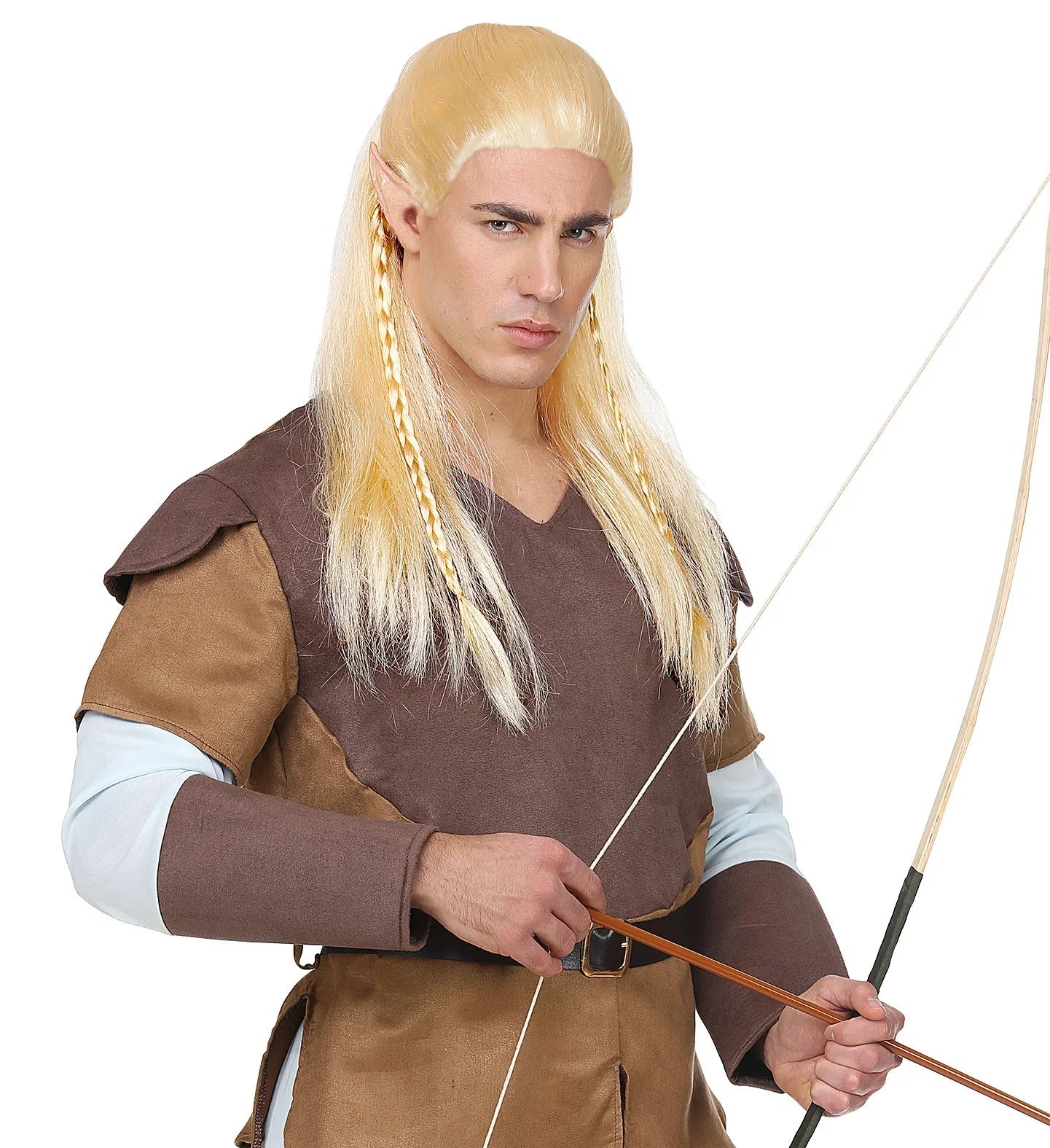 Peluca de Elfo Légolas Rubia con Trenzas Pelucas Rubias Widmann