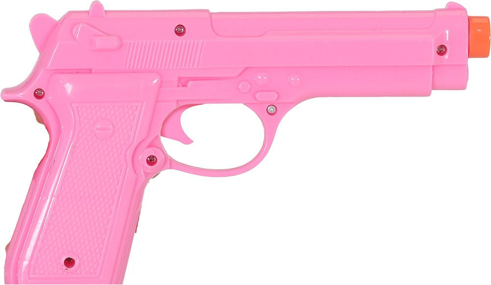 Déguisement pistolet couleur rose de 23 cm