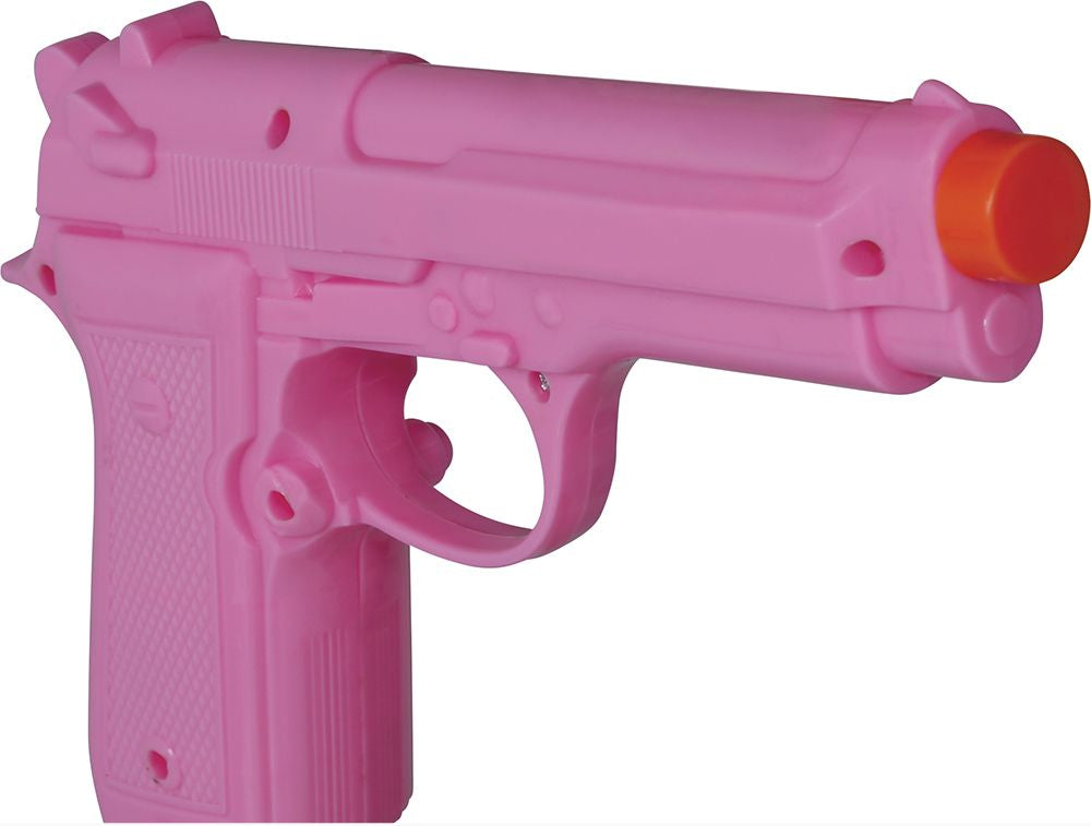 Déguisement pistolet couleur rose de 23 cm