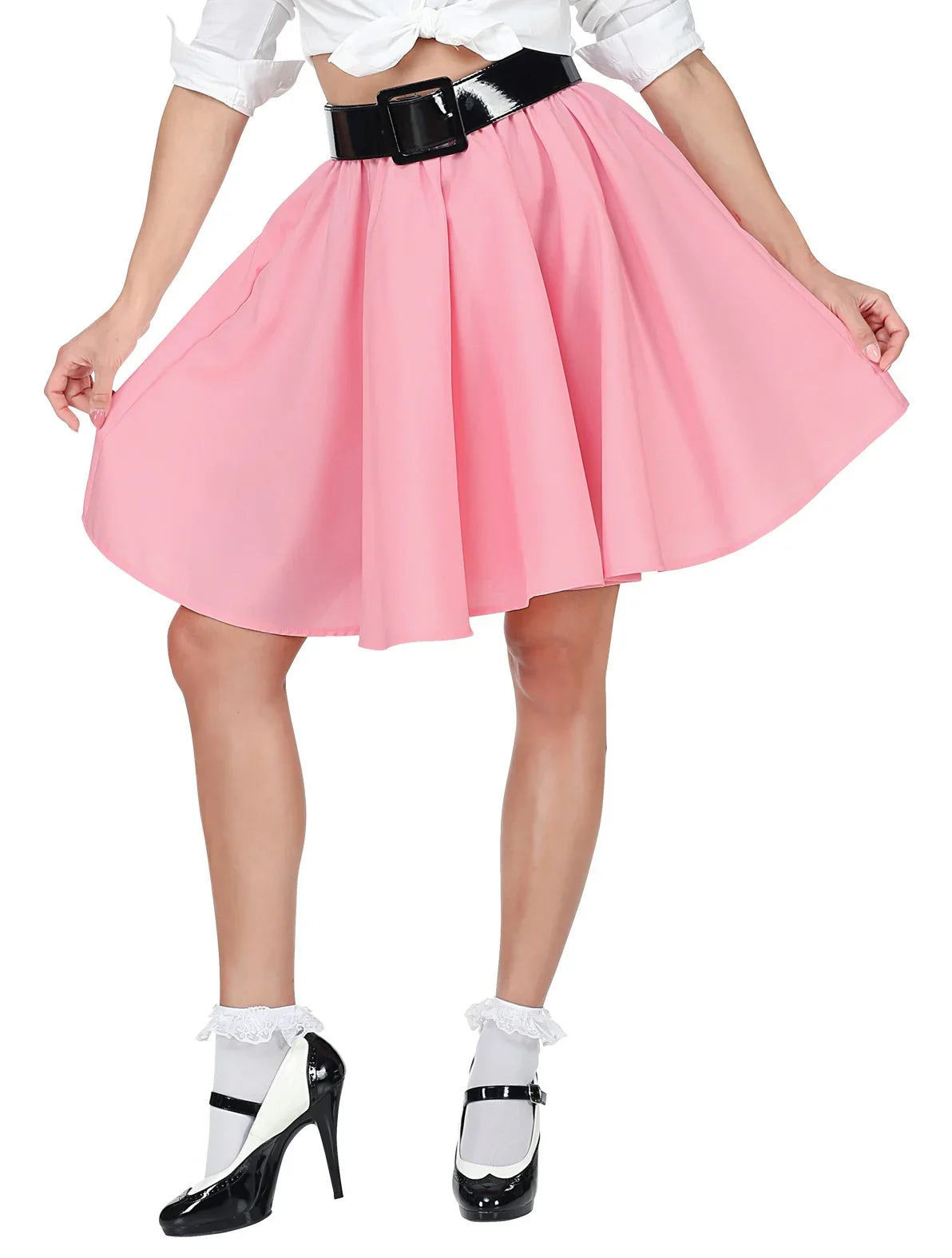 Falda Grease Rosa Estilo Pin Up Complementos Grease Años 40 - 50 Widmann