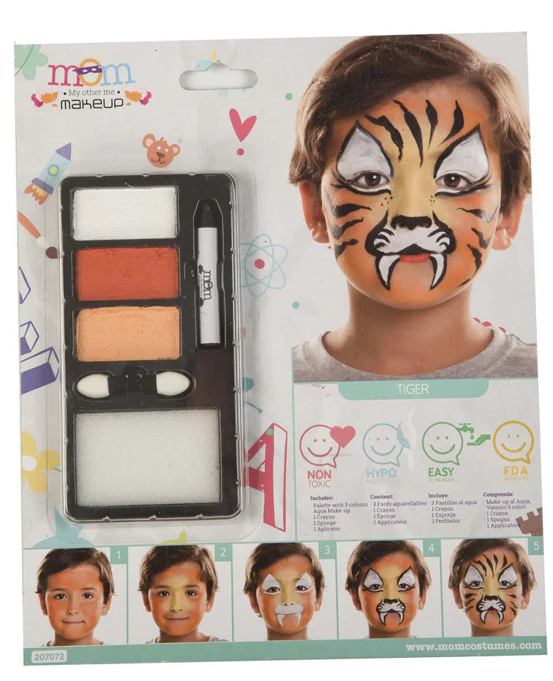 Kit de Maquillaje de Tigre Infantil Kits de Maquillaje Viving