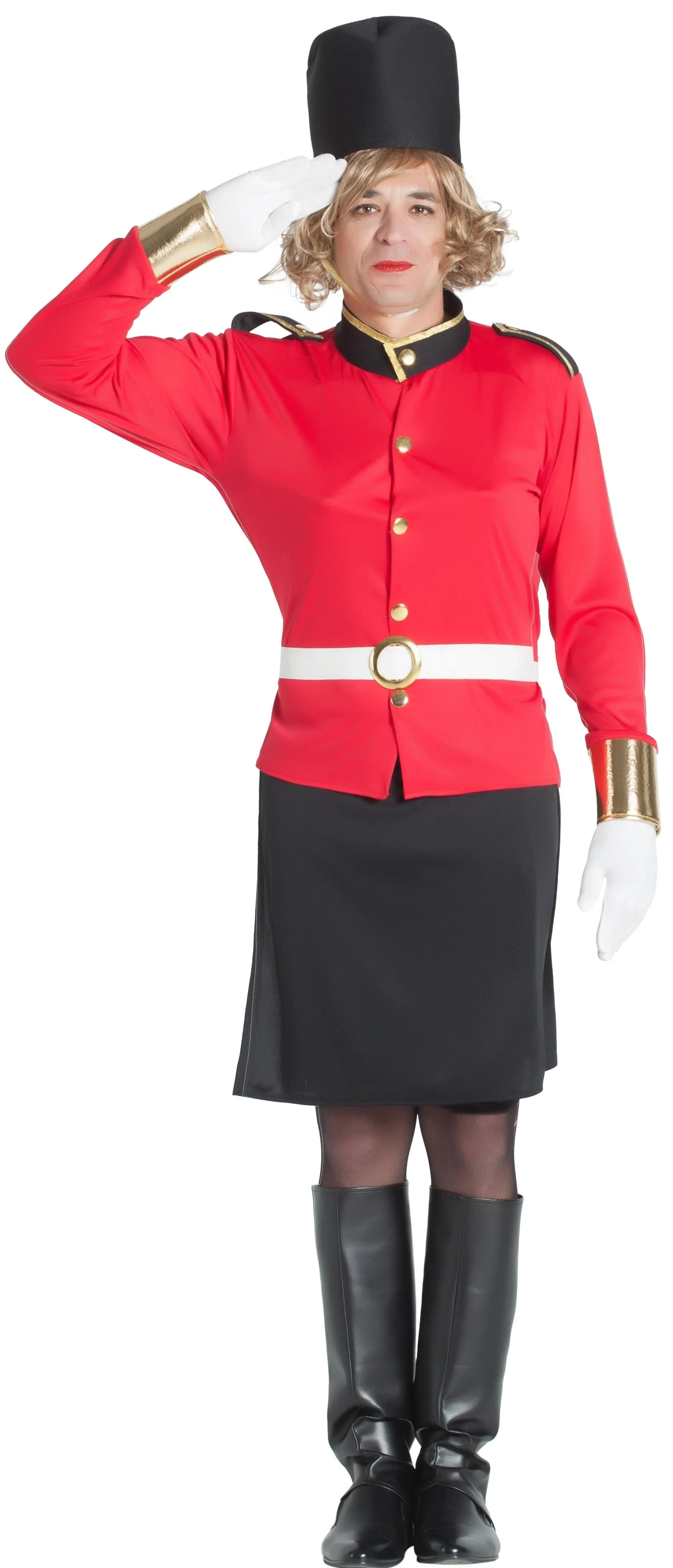 Disfraz de Guardia Inglés Travesti para Hombre Guardia Inglesa Kimokawaii