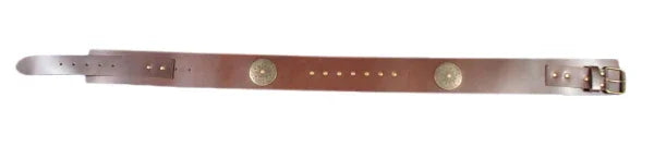 Cinturón Medieval de Cuero Marrón con Remaches Cinturones Medieval Factory
