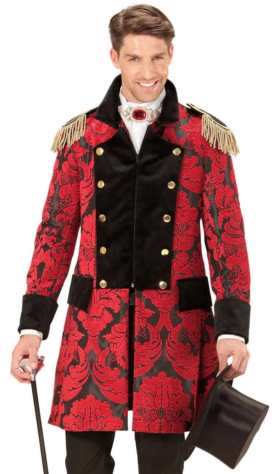 Chaqueta de Época Roja Premium para Adulto Chaquetas, Chalecos y Camisas Widmann