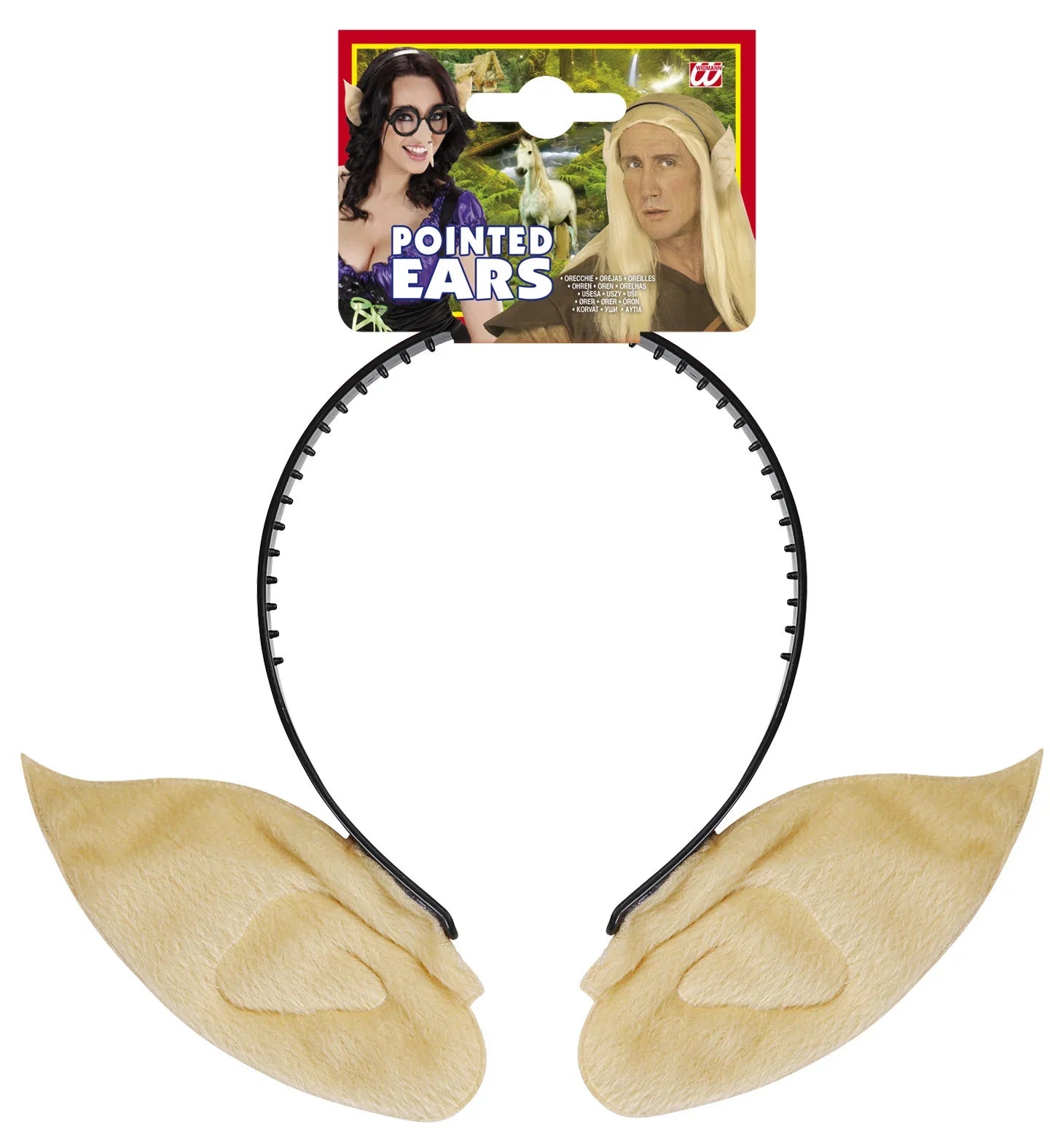 Diadema con Orejas Puntiagudas de Elfo Elfos Navideños Widmann