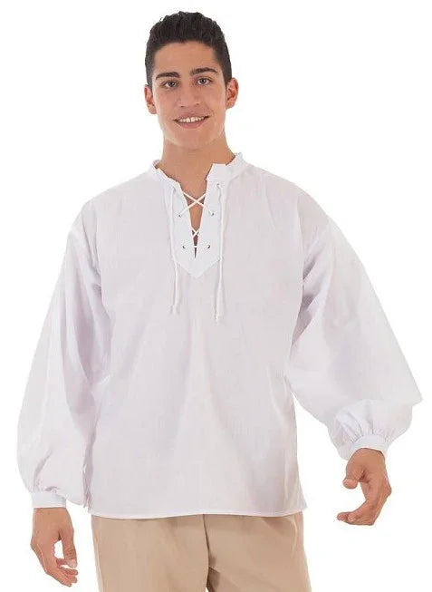 Camisa Medieval Blanca para Adulto Complementos Medievales Llopis
