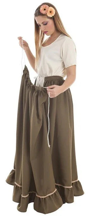 Falda Medieval Verde para Mujer Complementos Medievales Llopis