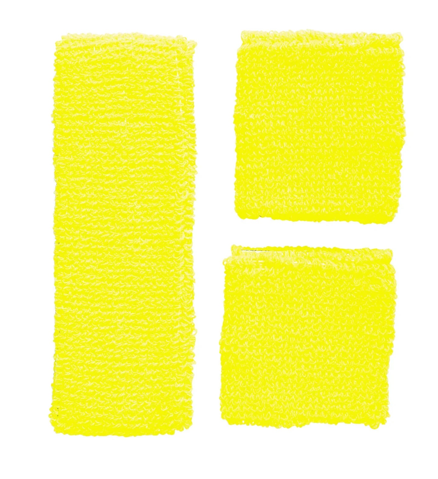 Cinta y Muñequeras Amarillo Neón Estilo Años 80 Complementos Años 60, 70, 80 Widmann