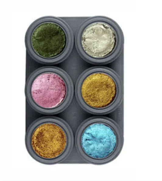 Paleta Maquillaje Metálico al Agua 6 colores Maquillajes y Pinturas Grimas