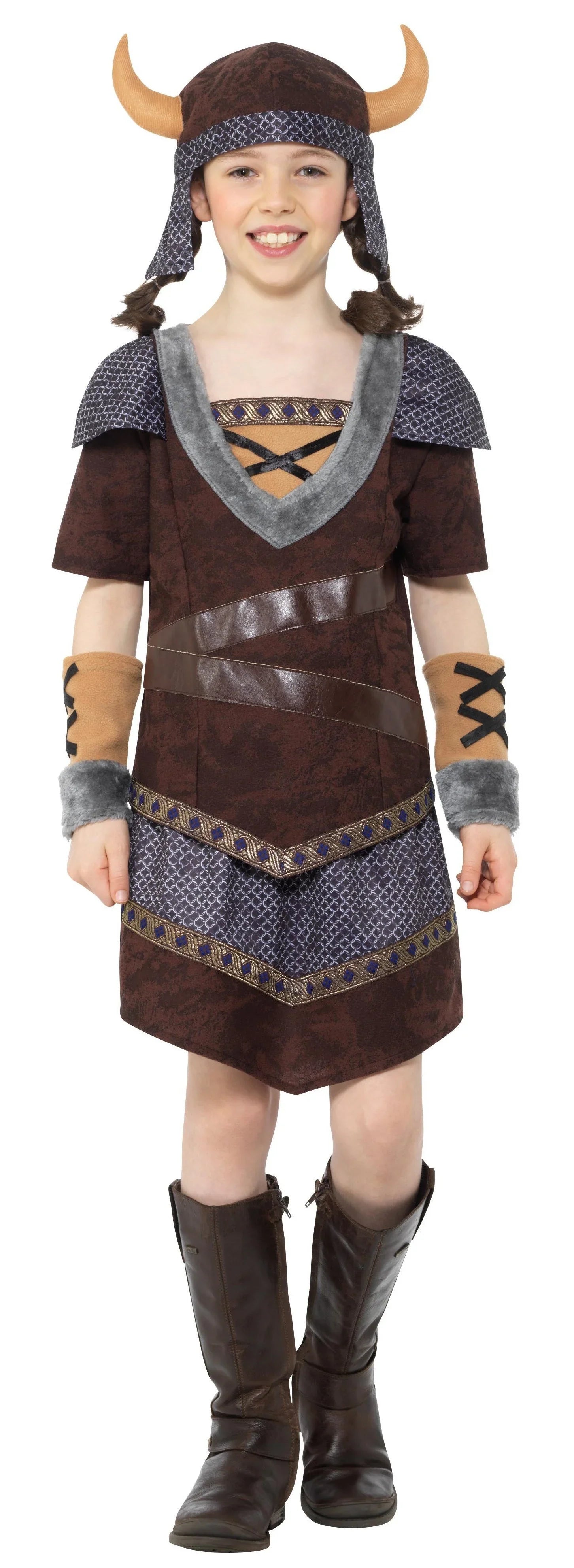 Disfraz de Guerrera Vikinga Infantil Vikingo Smiffys