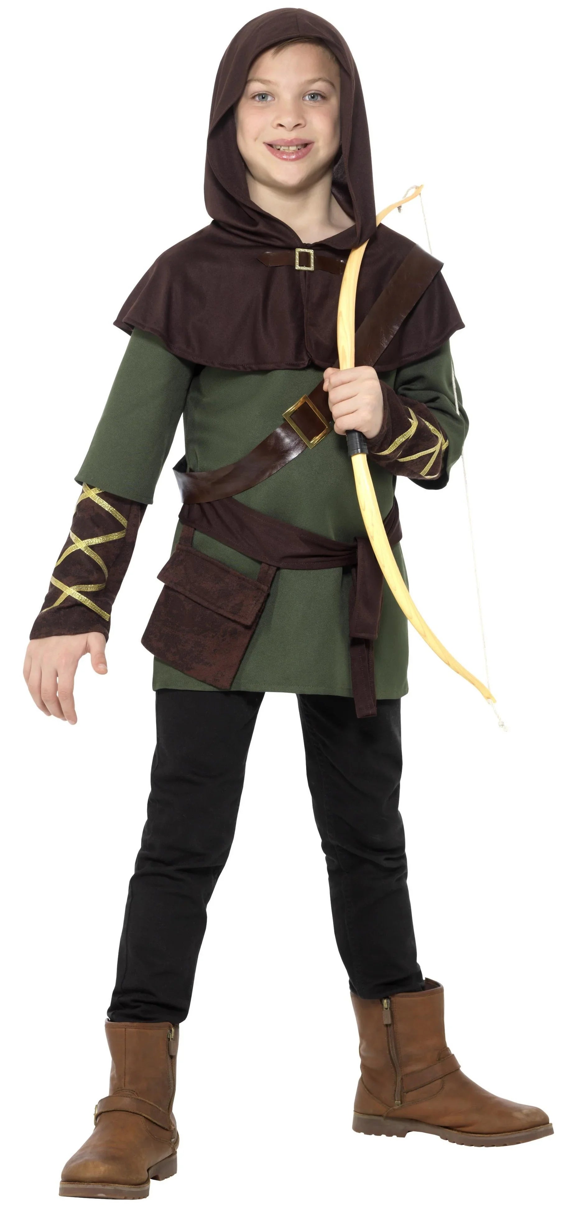 Disfraz de Arquero Robin Hood para Niño Robin Hood y Arqueros Smiffys