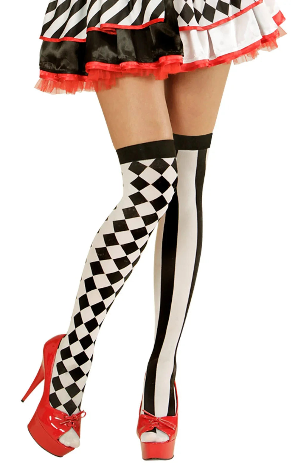 Medias de Arlequín con Rombos y Rayas Arlequines y Bufones Widmann