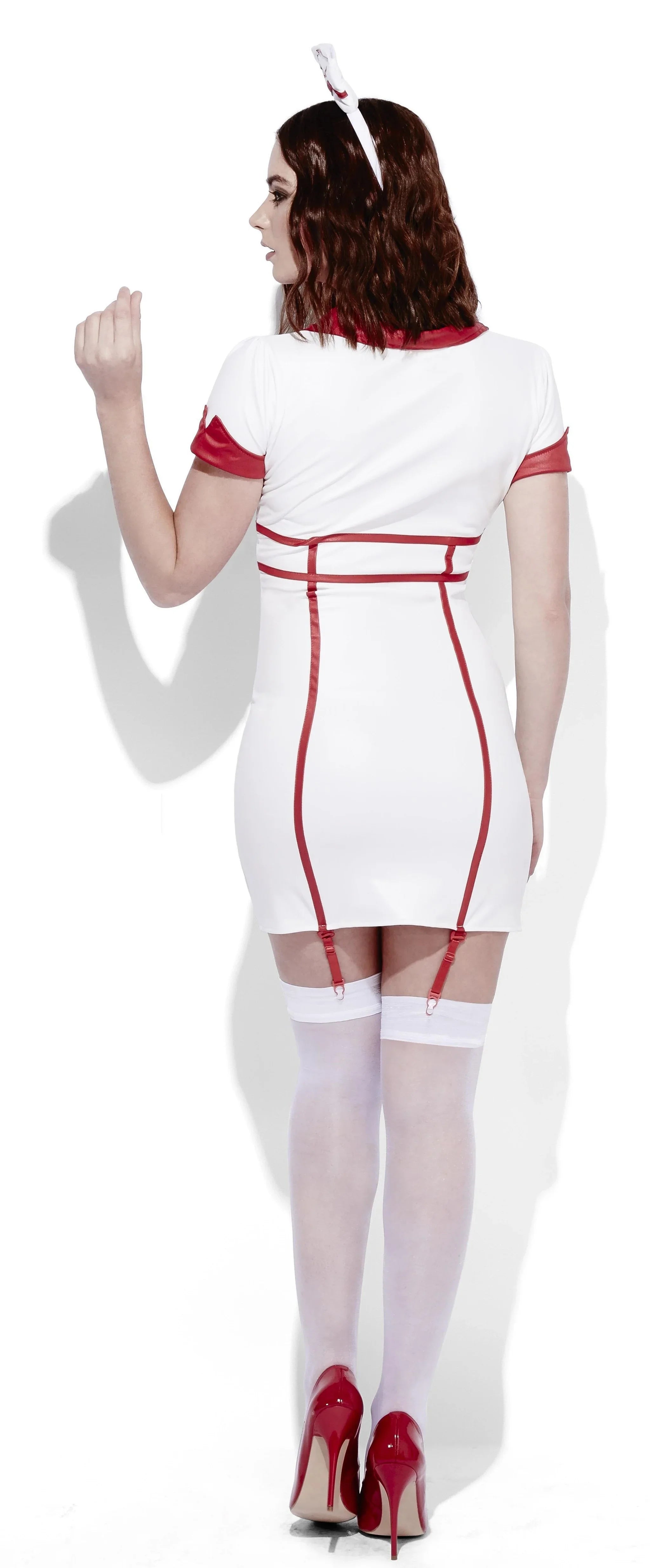 Disfraz de Enfermera Blanca Sexy para Mujer Enfermera y Médico Smiffys