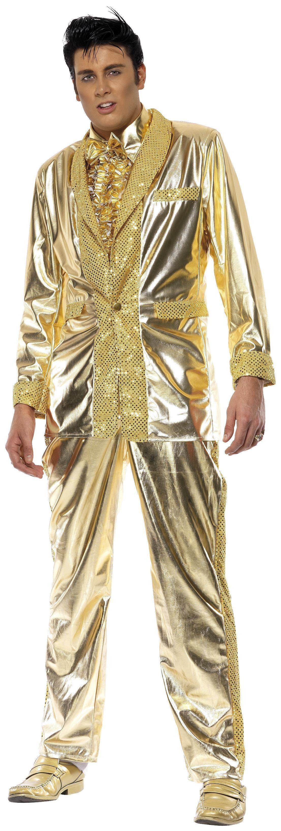 Disfraz de Elvis Presley Dorado para Hombre Elvis Smiffys