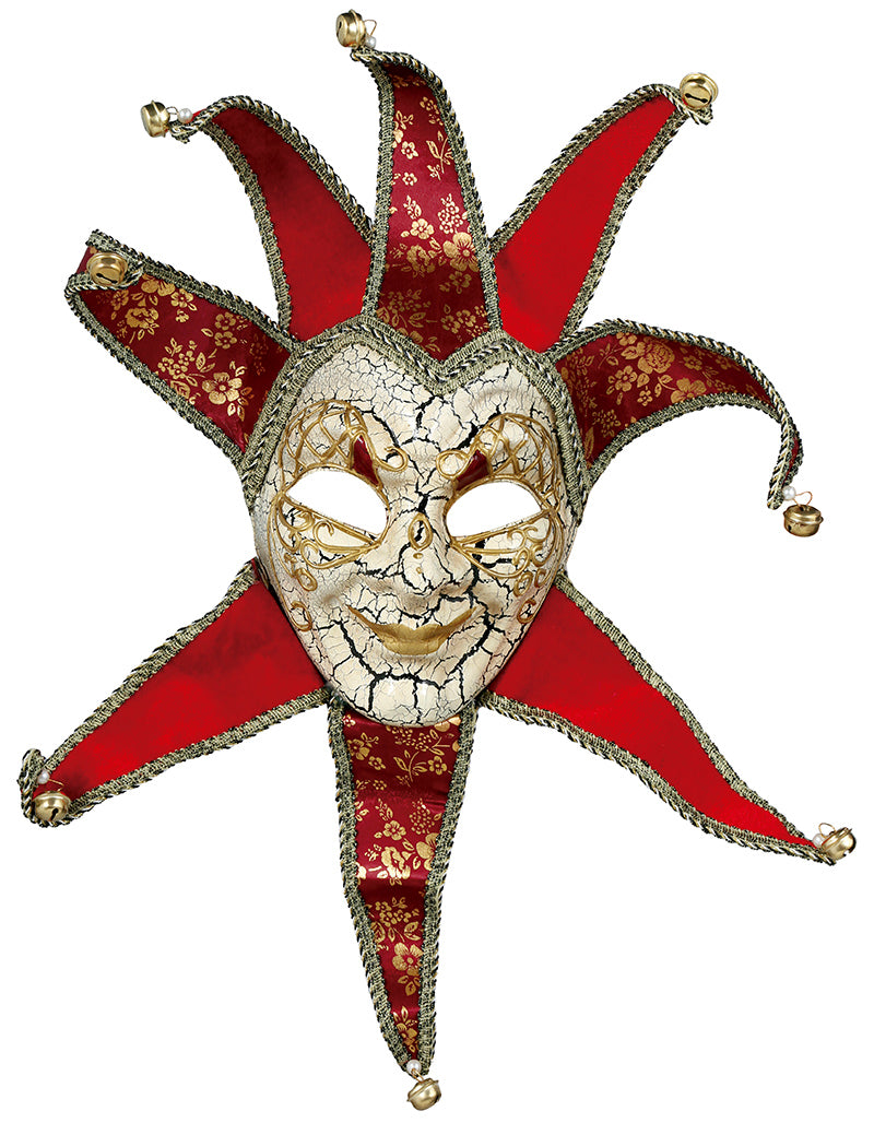 Masque vénitien rouge