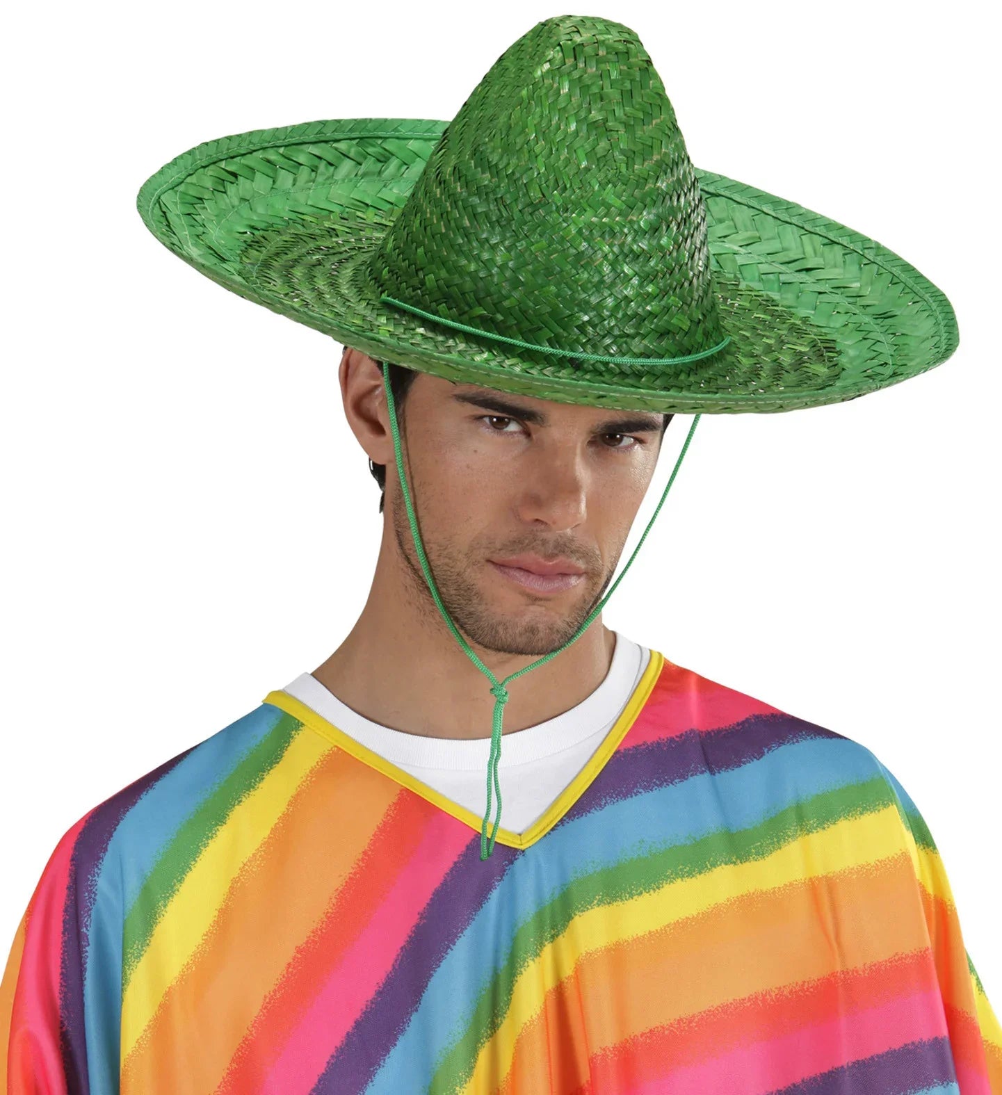 Sombrero de Paja Verde COMPLEMENTOS Widmann