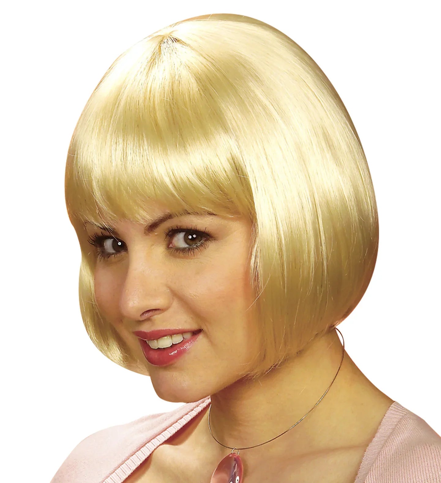 Peluca Rubia Corta con Flequillo Pelucas Widmann