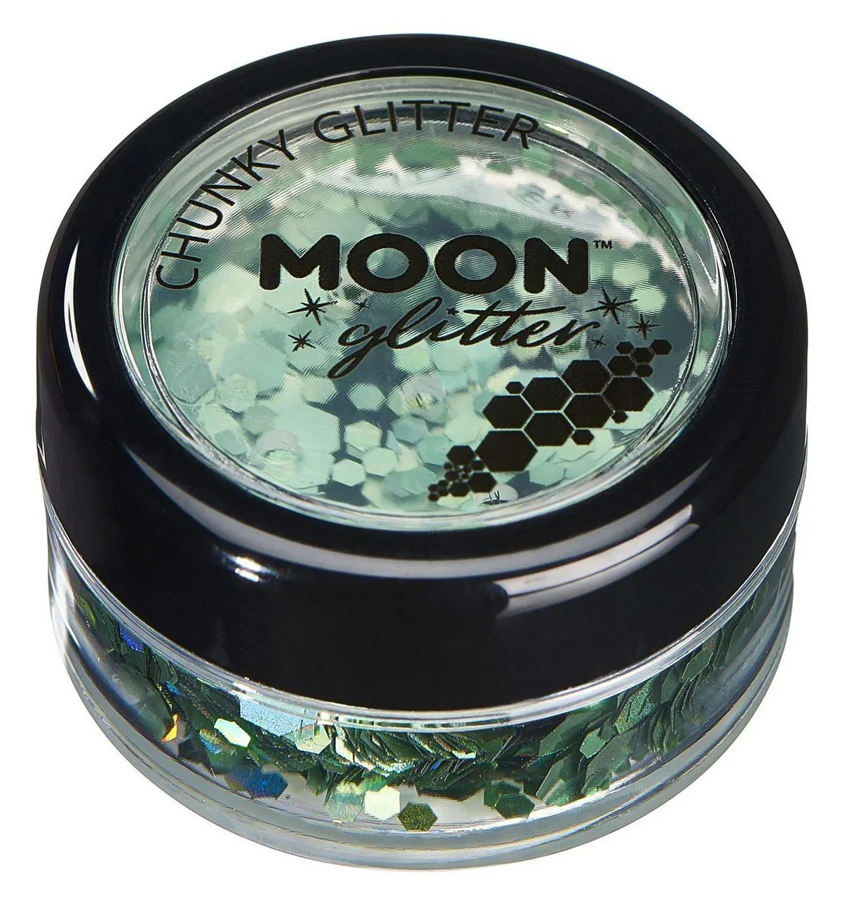 Purpurina Holográfica Gruesa en Varios Colores Purpurina y Escarcha Smiffys Verde