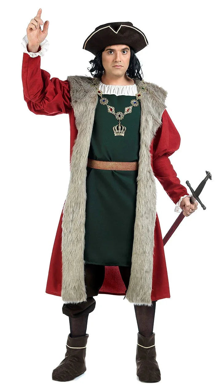 Disfraz de Cristobal Colón Premium para Hombre Trajes Medievales de Lujo Limit Sport