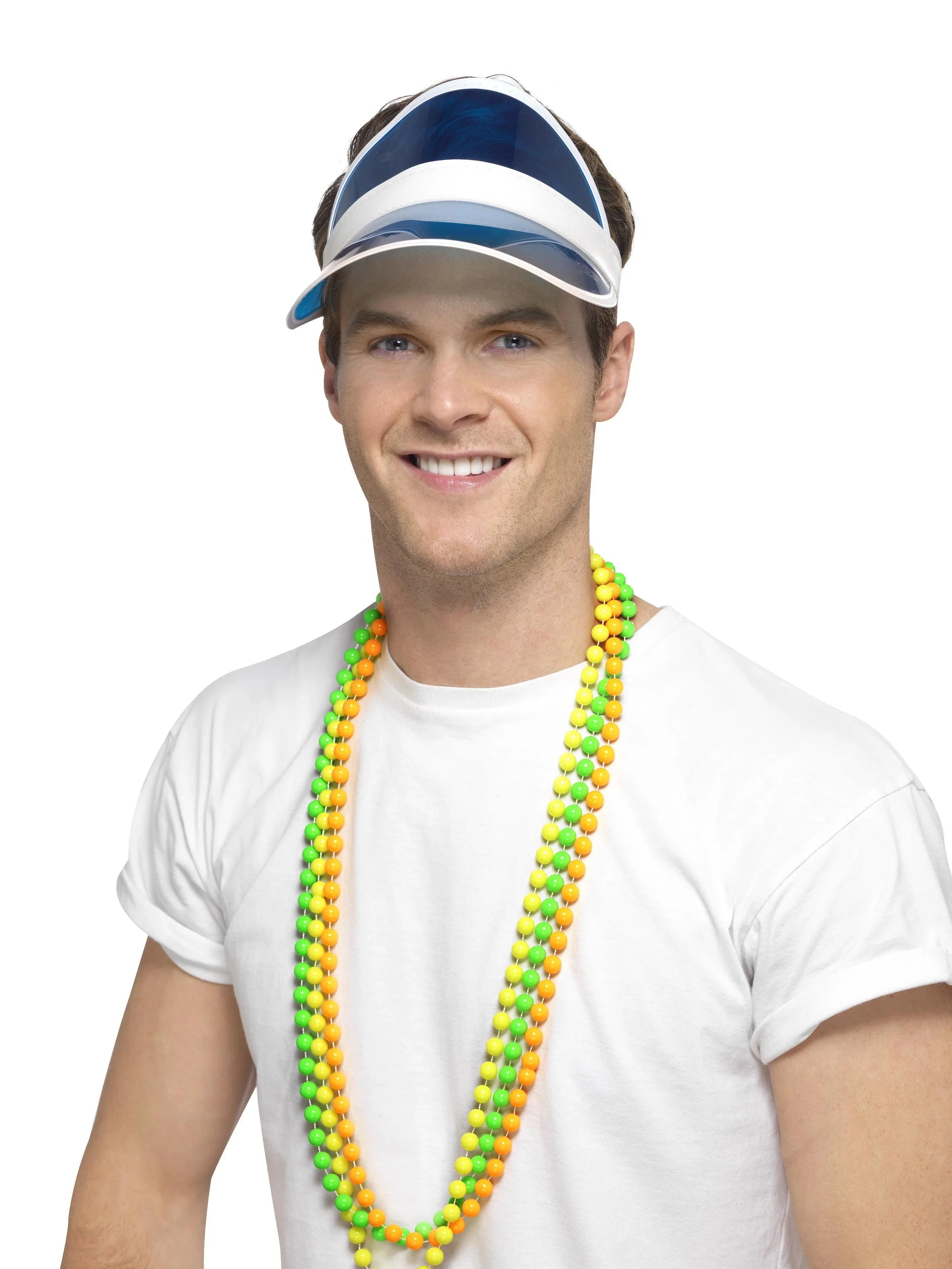 Visera de Póker Azul Estilo Años 80 Años 80 Widmann