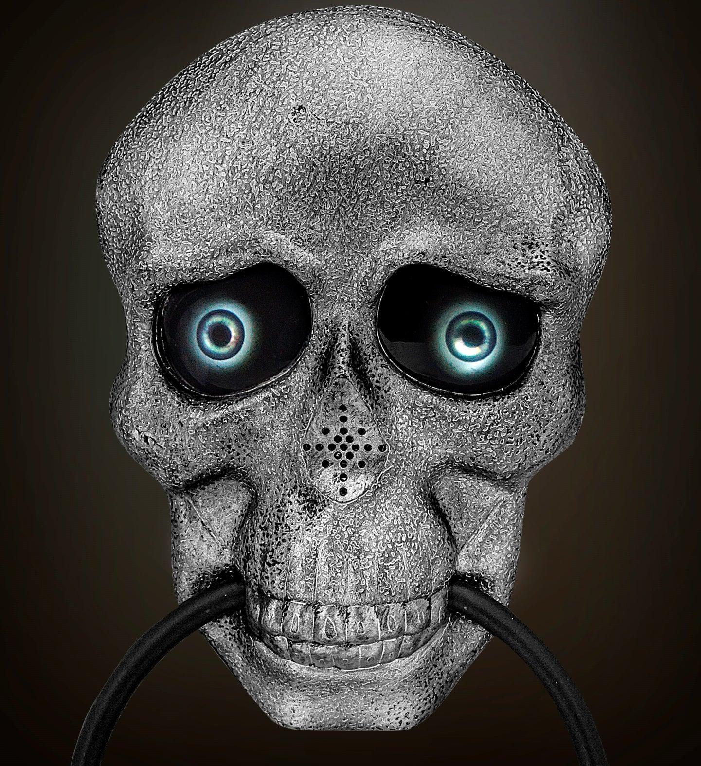Picaporte de Calavera con Luz y Sonido Decoración Halloween Widmann