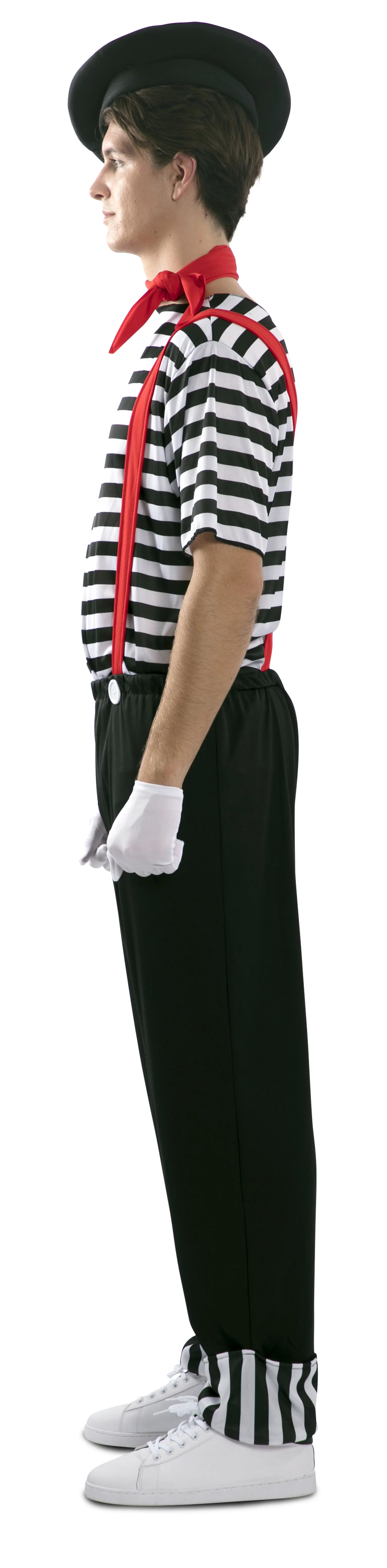 Disfraz de Mimo Divertido para Hombre Mimo EuroCarnavales